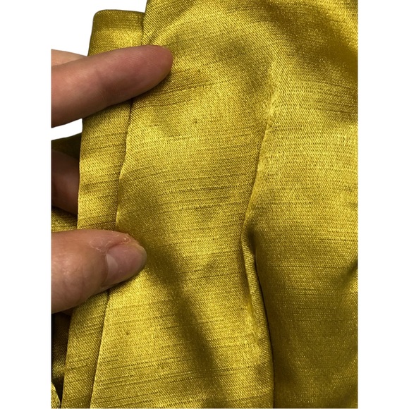 Junior’s Trixxi Strapless Pleated Stretch Empire Waist Chartreuse Dress - 5 - Picture 11 of 13